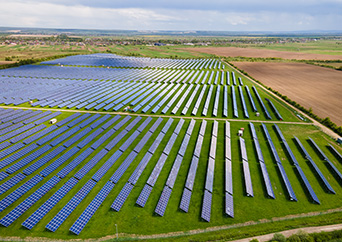 Support solaire au sol