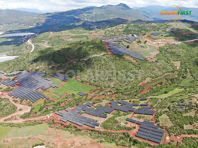 Centrale solaire terrestre de 60 MWc en Chine