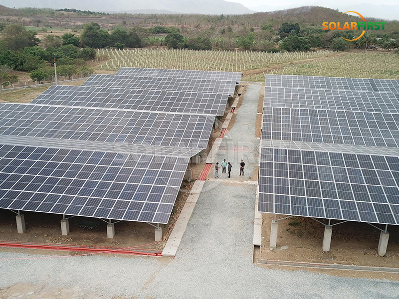 Centrale solaire agricole au sol de 15 MWc au Vietnam