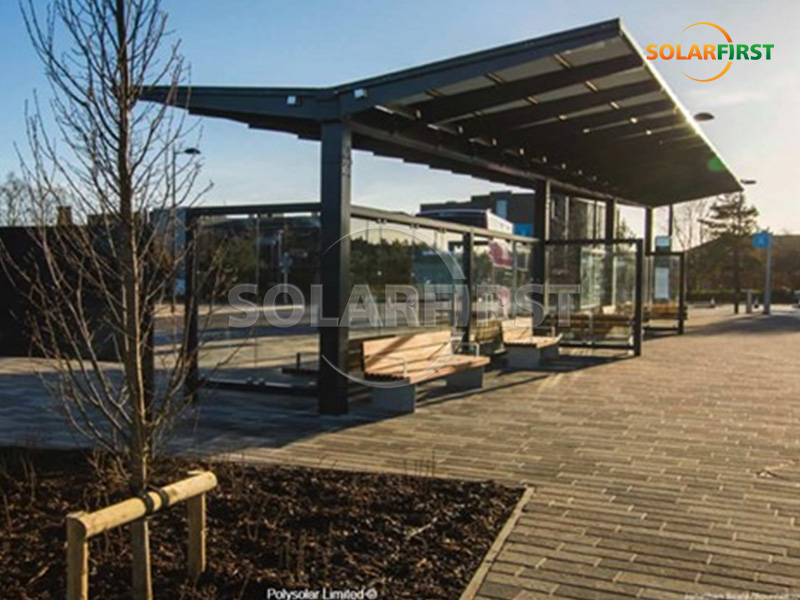 Solution de parking solaire BIPV de 184 m² au Royaume-Uni