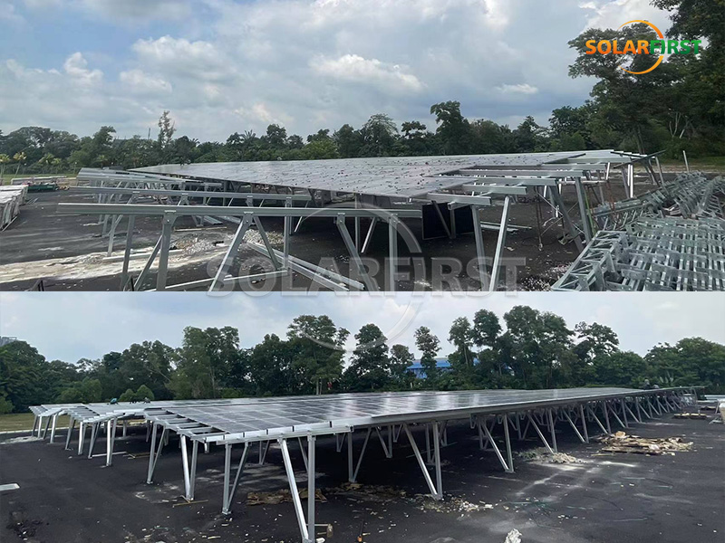 Solution de parking photovoltaïque intégrée à l'énergie solaire de 627 kWc en Malaisie