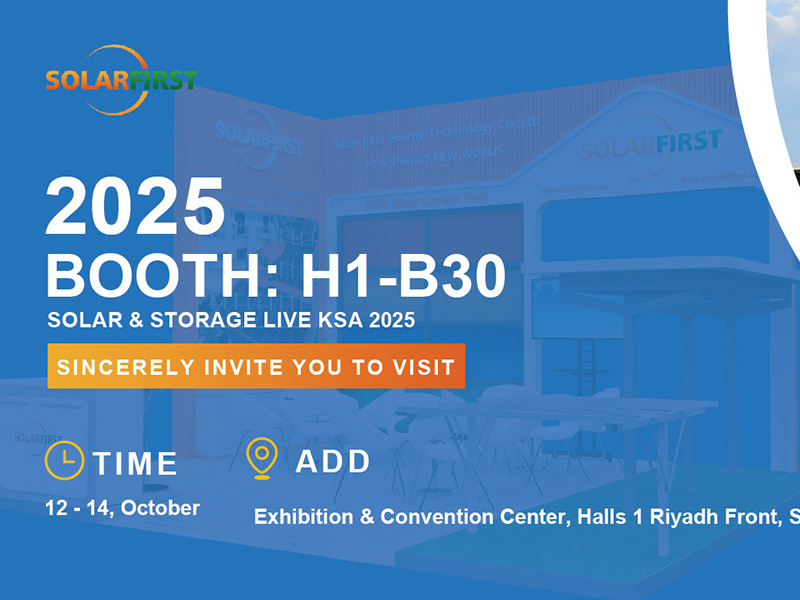 Solar First Energy vous invite à Solar & Storage Live KSA 2025