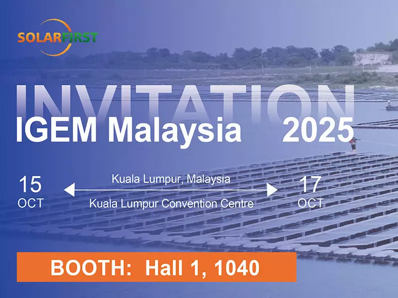 Solar First Energy vous invite à IGEM 2025 Malaisie – Explorons un avenir vert