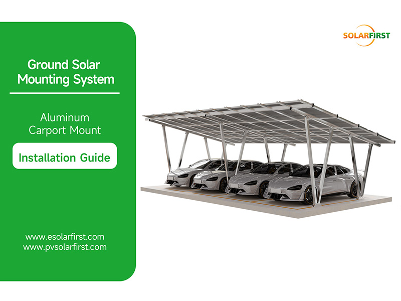 Carport solaire en aluminium