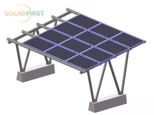 montage de carport de sol solaire en aluminium