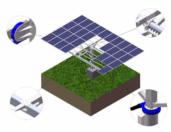 Systèmes de suivi solaire de la série DUO