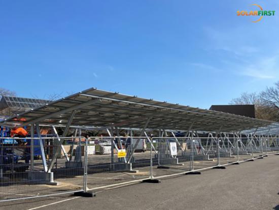 Système de montage Solar Solar Solar Atouffant de Cantilever