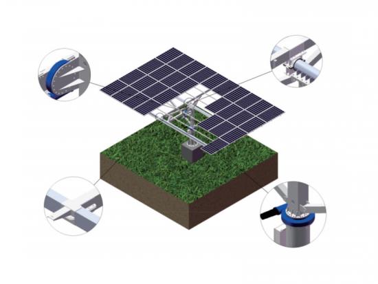 systèmes de suivi solaire à deux axes de la série duo
