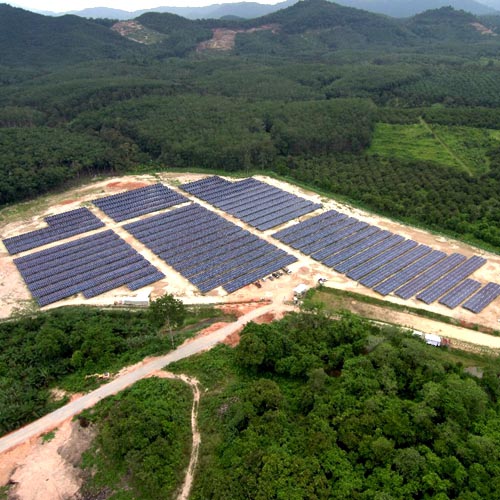 Projet de montage au sol de 15,9 MW situé en Malaisie en 2018
