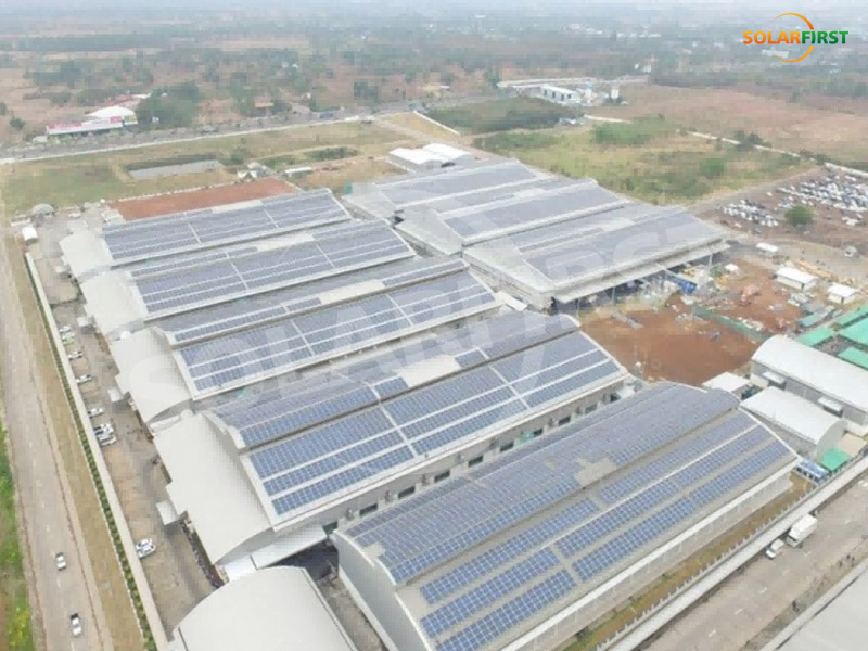 projet de centrale électrique sur le toit de 8.8mwp en thaïlande
