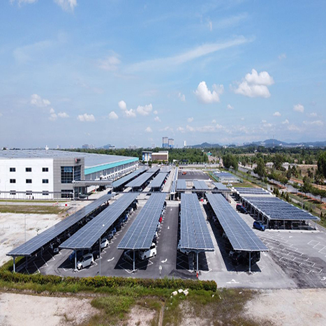 Projet d'abri solaire de 1,6 mW en Malaisie 2019